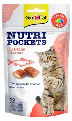 Obrázok produktu pre Gimcat Nutri Pockets s lososom 60 g
