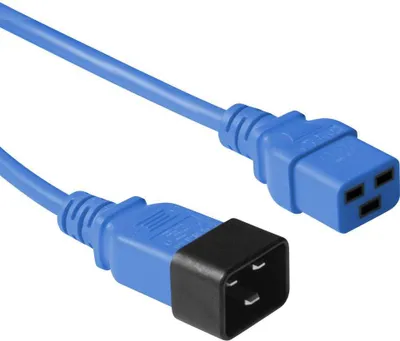 Image de Microconnect PE2019B3 Câble d'alimentation Bleu 3 m Coupleur C20 Coupleur C19 (PE2019B3)