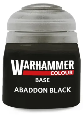 Produktbild von Warhammer Colour Base Abaddon Black 12ml