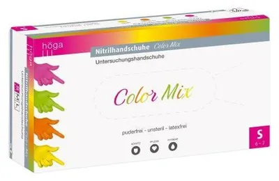 Obrázok produktu pre Nitrilové rukavice mix farieb Höga veľkosť S 96 ks