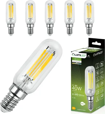 A set of LED light bulbs and their packaging.