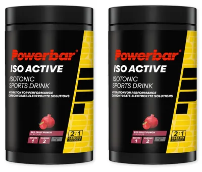 Produktbild von Powerbar Isoactive Red Fruit 2 x 600gIsotonisches Sportgetränk - 5 Elektrolyte