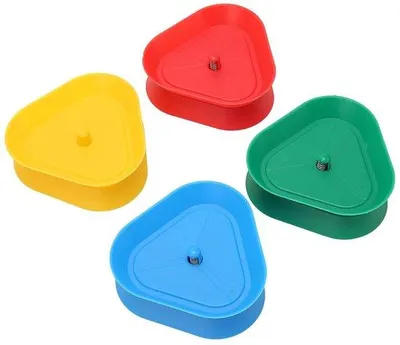 Produktbild von Kunststof Pokerspielstandaart Driehoek Handsfree für Kinder, Erwachsene, Senioren, Pokerpartys, Familienabende - 4 Farben