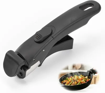 Imagen del producto de Mango extraíble para ollas, antideslizante, resistente al calor, para ollas de 18-25 cm, de uso universal