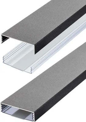 Obrázek produktu pro Hliníkový kabelový žlab 50 × 15 mm, samolepicí, 100 cm, pro vedení kabelů
