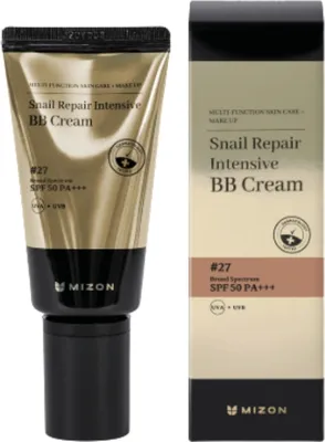 Obrázek produktu pro MIZON Snail Repair Intensive BB Cream #27 SPF50 50 ml - BB krém se šnečím slizem