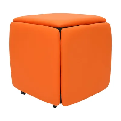 Produktbild von Multifunktionaler Sofahocker, 5-in-1-Sofahocker, Stapelbarer Kombinationshocker, Kunststoffhocker, Sofa-Hocker
