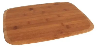 Produktbild von BURI Bambus-Schneidebrett 38x28cm Küchenbrett Buffetplatte Holzbrett Tranchierbrett