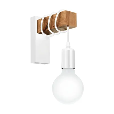 Produktbild von EGLO LED-Wandleuchte Townshend 1 Lampe Holz Weiß und Beige
