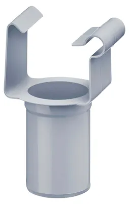 Produktbild von INEFA Ablaufstutzen kastenförmig, PVC-U NW115/DN85 Grau Einhangstutzen, Dachrinnenzubehör, einfache Montage,  Germany