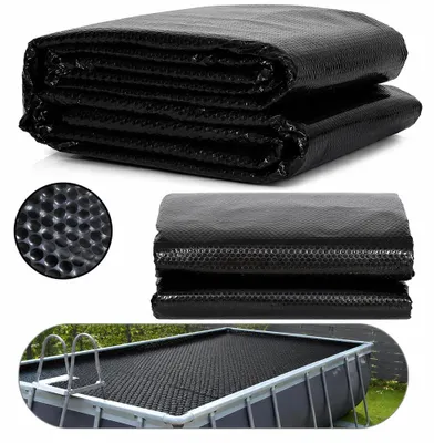 Immagine prodotto di Mucola liner per piscina telo solare riscaldamento piscina telo solare riscaldamento calore piscina da incasso piscine piscine a montaggio rapido piscina parete in acciaio - nero 800x500cm