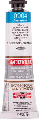 Zdjęcie produktu dla Koh-i-noor 1627/0904 - farba akrylowa 40 ml, fluorescencyjny niebieski