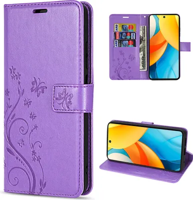 Produktbild von Hülle für ZTE Blade V60 Vita Handy Tasche Handyhülle Hülle Schutzhülle Klapphülle in Lila