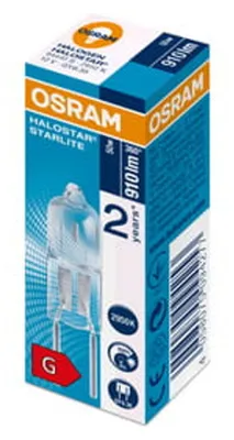 Zdjęcie produktu dla Osram HALOSTAR STARLITE 50 W 12.0 V GY6.35, 50 W, T12, Ciepłe białe, 100, Przyciemniany