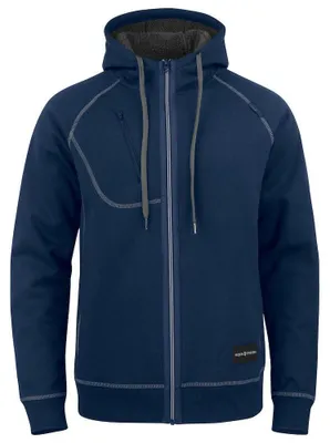 Productafbeelding van Projob - Herenhoodie met volledige rits, katoenmix, model ET412 (maat XS) (marineblauw)