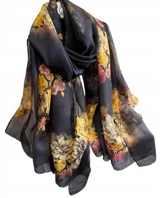 Produktbild von Kamea YY005 Eleganter Damen Herbst Blumen Schal
