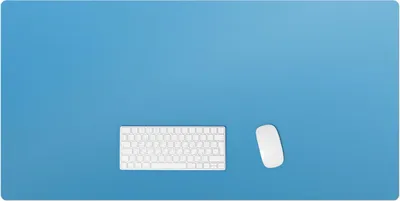 Produktbild von Farbe Blau – Schreibtischunterlage – Rutschfeste Tischunterlage – Schreibtischmatte für Büro & Zuhause – Schreibunterlage – Mauspad – Tischmatte – 120 x 60 cm