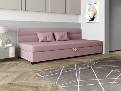 Produktbild von Einzelbett mit Polsterung 90x195 NALINDA BIZ 1 - rosa