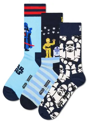 Produktbild von Happy Socks Herren Socken, 3er Pack - STAR WARS, Geschenkbox, Motivsocken Star Wars 41-46