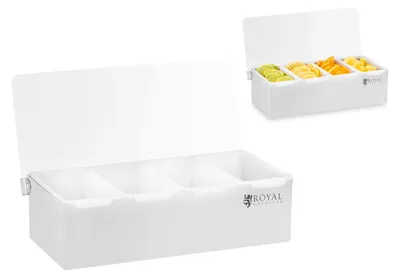Obrázek produktu pro Polypropylenové barmanské nádoby na přísady do nápojů, 4 ks + pouzdro