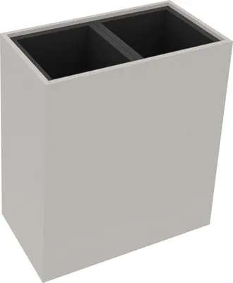 Produktbild von Pflanzgefäß 2er hoch B721xT380H800mm Lichtgrau