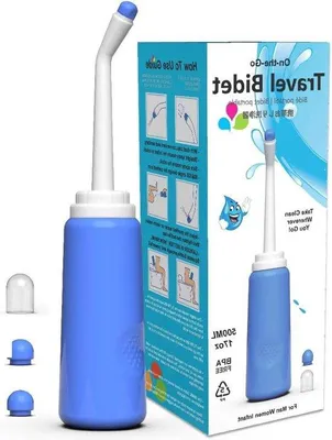 Produktbild von Famanu Tragbares Bidet 500ml - Mit 2 Düsen und Tragetasche