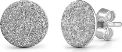 Produktbild von F Ohrstecker 925/- Sterling Silber 0,8cm weiß weiß 371220390R