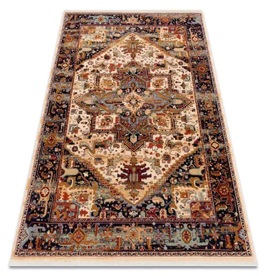 Image de Tapis en laine KESHAN franges, Ornement oriental 2886/53555 beige / bordeaux  multicolore 250x340 cm