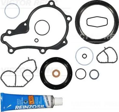 Produktbild von REINZ 08-36869-01 Dichtungssatz Kurbelgehäuse für FORD Fiesta Mk6 Schrägheck (JA8, JR8) Fiesta Mk5 Schrägheck (JH1, JD1, JH3, JD3) Focus II Schrägheck