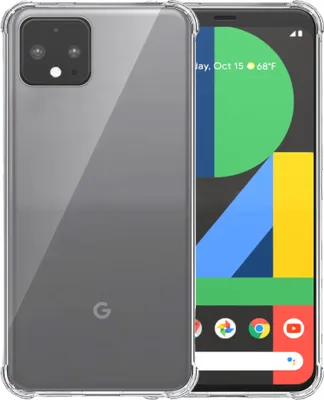 Obrázok produktu pre Puzdro na telefón vhodné pre Google Pixel 4 Transparent - nárazuvzdorné silikónové puzdro TPU s nárazníkom Transparent - Smartphonica