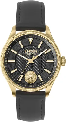 Produktbild von Versus by Versace Herren Armbanduhr Colonne 45 mm Armband Leder VSPHI4921
