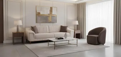 Produktbild von Komfortables Sofa Set 3-Sitzer und Sessel für Ihr Wohnzimmer