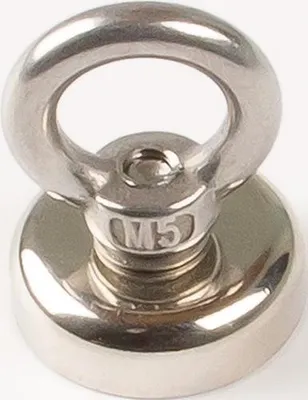 Zdjęcie produktu dla EICHNER 9218-05182 EICHNER Ösen Magnete silber, Metall Ø 2,5 x 7,7 cm, 5 St.