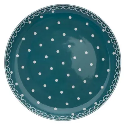 Produktbild von Tom, Dessertteller 19 cm, gepunktet, petrolblau, tschechisches Porzellan, Thun 1794