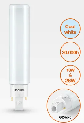 Obrázok produktu pre Radium LED EssenceDuo – retrofit pre Ralux Duo, RL-DUO26 840/G24D, 1 ks.