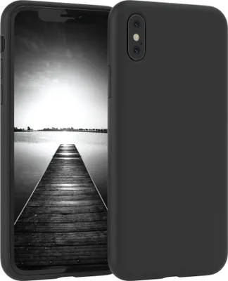 Produktbild von EAZY CASE Silikonhülle für Apple iPhone X / XS Silikon Backcover Schutz in Schwarz