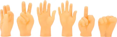 Image de 6 pièces de marionnettes à doigts Mini-mains, silicone Jouets de massage pour chats, pour le divertissement et la comédie