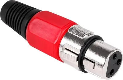 Immagine prodotto di WTY0055B Spina microfonica femmina rossa