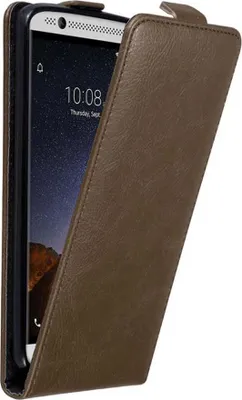 Produktbild von Cadorabo Hülle für ZTE Axon 7 Schutz Hülle in Braun Flip Etui Handyhülle Case Cover