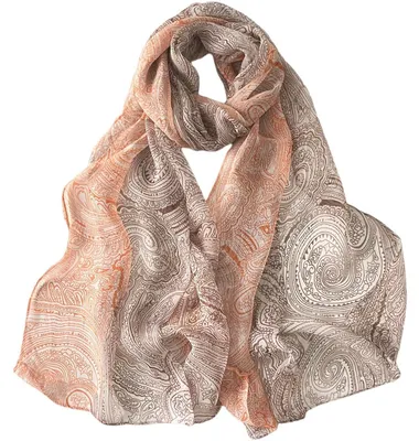 Immagine prodotto di Sciarpa da donna, foulard in georgette, 160 x 50 cm