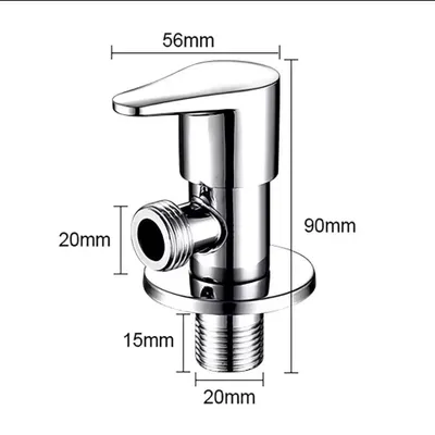 Produktbild von Eckventil Regulierventil aus Messing Ventil Eckventil Wasserhahn 1/2"