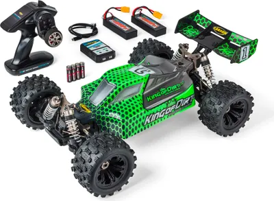 Produktbild von CARSON 1:8 King of Dirt Buggy 2.0 RTR - Brushless, 2x Lipo Akkus und Ladegerät Grün
