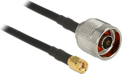 Produktbild von DELOCK Antennenkbel N Stecker > RP-SMA Stecker CFD200 1m