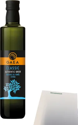 Produktbild von Gaea Classic Natives Olivenöl extra (500ml Flasche) + usy Block