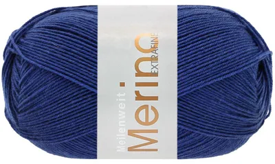 Zdjęcie produktu dla Lana Grossa MEILENWEIT 100 g MERINO EXTRAFINE miękka 4-warstwowa wełna merino 420 m kolor 2466 - ultramaryna niebieski