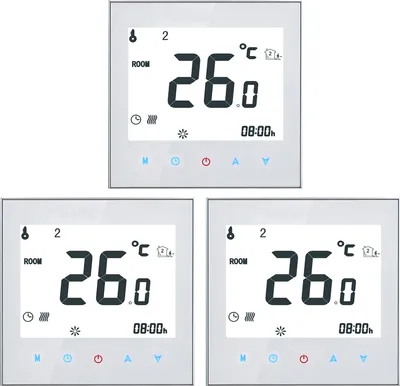 Produktbild von 3X Anself 16A LCD Raumthermostat thermostat Elektroheizung Fußbodenheizung Programmierbares wöchentliche Raumtemperaturregler【16A Elektroheizung】
