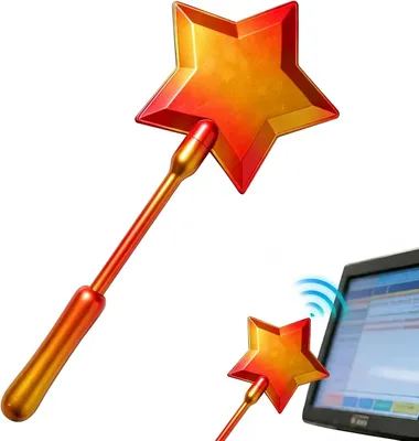 Productafbeelding van Toverstaf voor creditcard - Creditcardhouder - 3D-bedrukte stick - Contactloze betaalkaarthouder - Rave - Party
