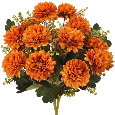 Immagine prodotto di Set di 2 fiori artificiali, crisantemi