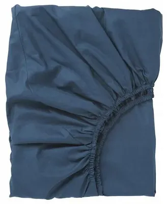Produktbild von IKEA Spannbettlaken ULLVIDE Marineblau 180x200 cm