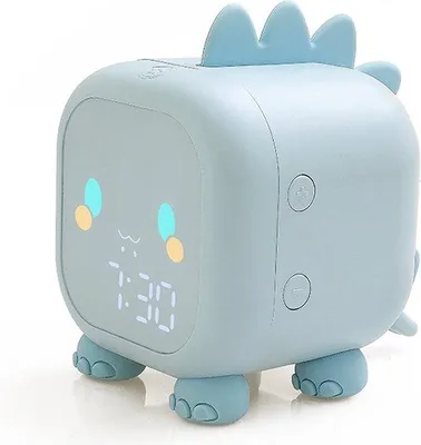 Produktbild von Schlaftrainer – Für Kinder – Kinderwecker – Nachttischlampe für Kinder – Blauer Dinosaurier